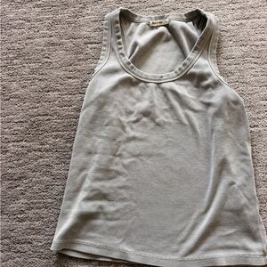 Marine layer sage green tank